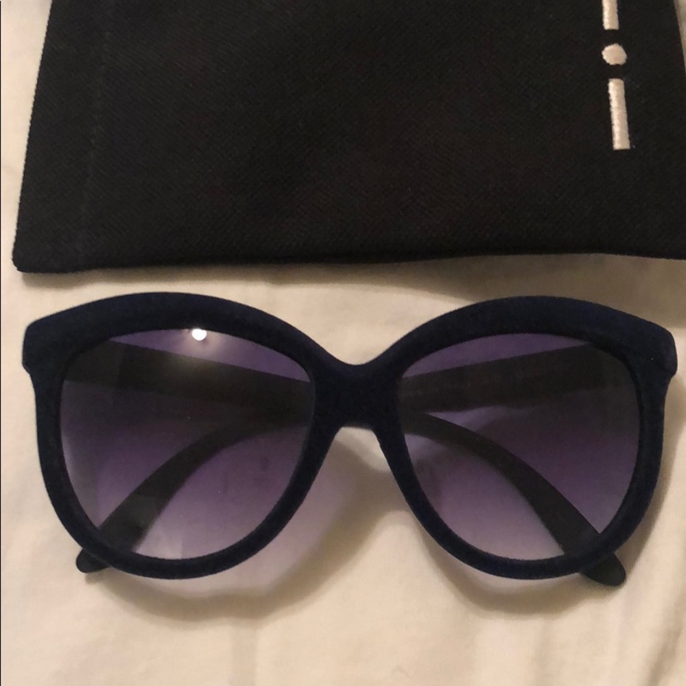 Italia Independent Sunglasses Navy Blue Velvet